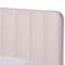Baxton Studio Nami Modern Glam and Luxe Light Pink Velvet Fabric and Gold Finished Full Size Platform Bed 174-11184-Zoro - alternate 5